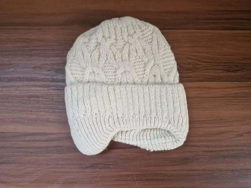 کلاه بافت بچه گانه از پشم طبیعی گوسفند